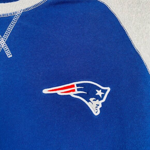 NEW ENGLAND PATRIOTS Sweatshirt Mens Medium M NFL Pullover Cotton - Picture 2 of 8